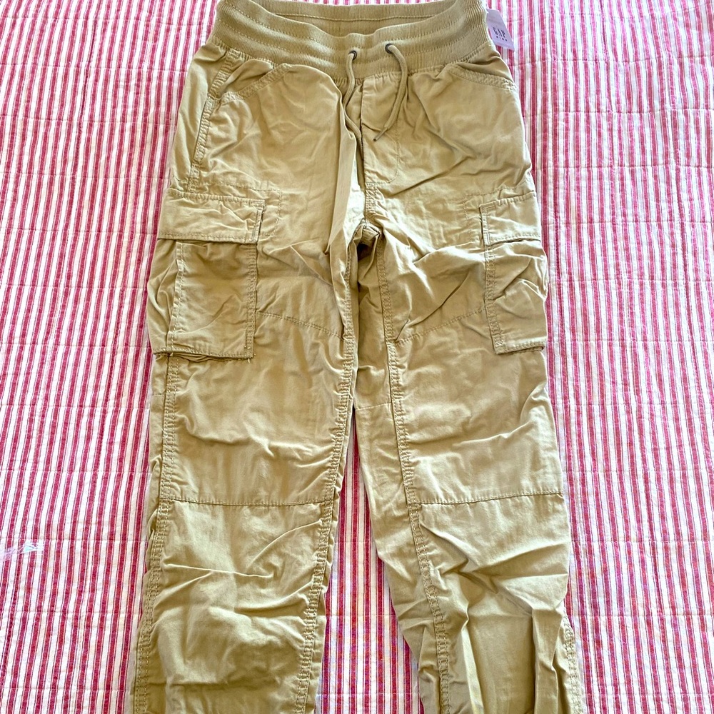 NWT Gap boy jersey lined cargo pants